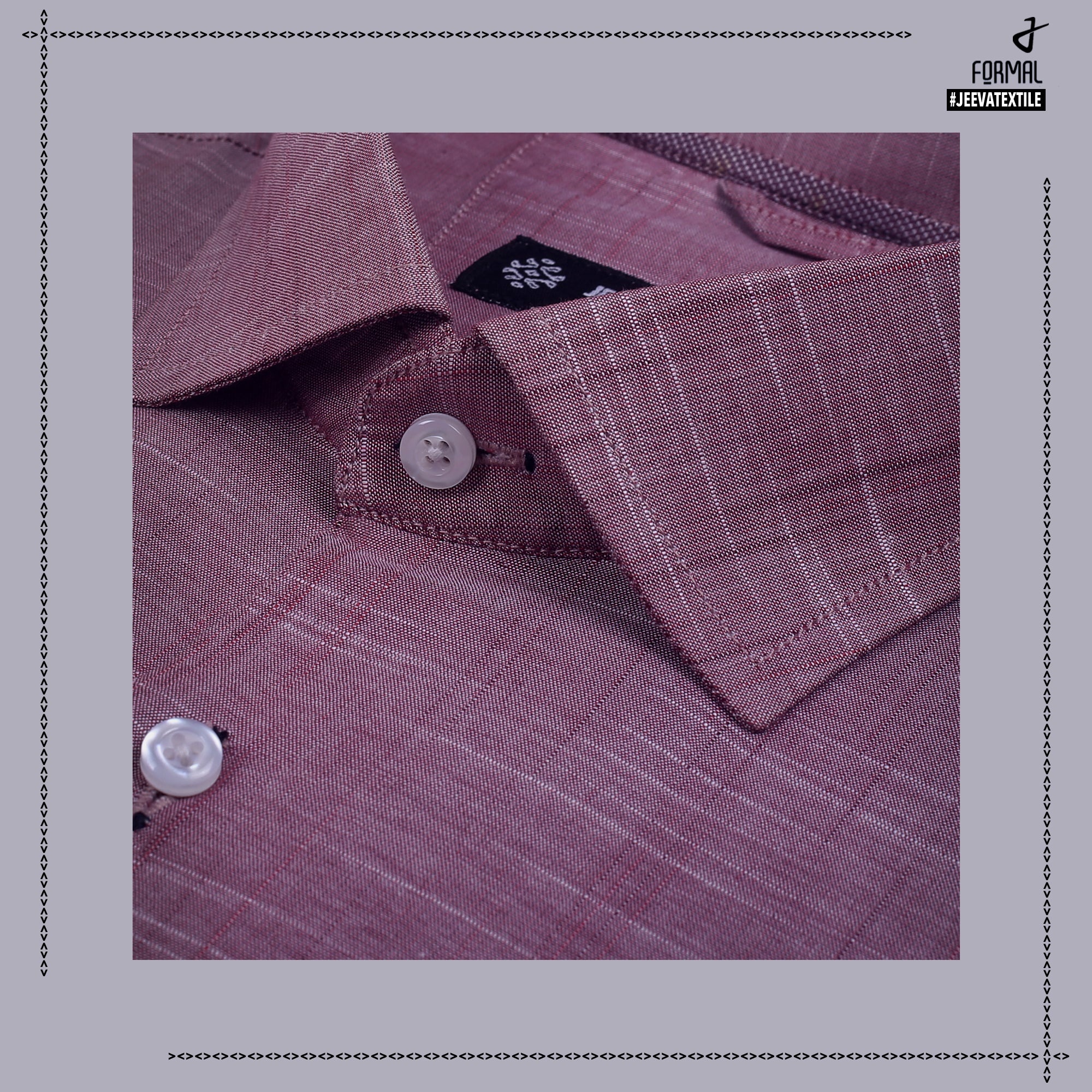 Irish Textured Formal Shirt - Magenta